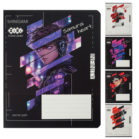 Зошит учнівський шкільний ANIME, 18арк., клітинка